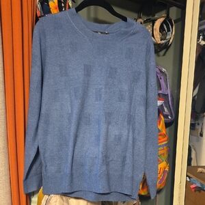 Classic Blue Crewneck Sweater NWT